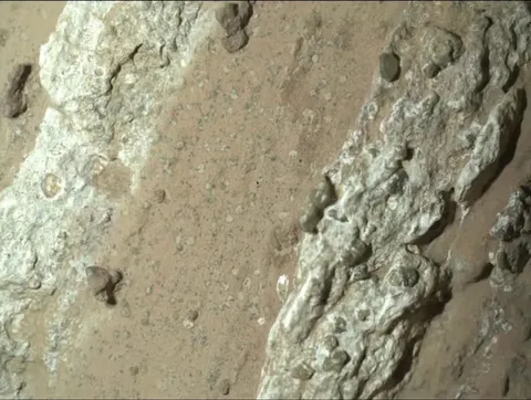 Image from NASA of possible evidence of ancient life on Mars