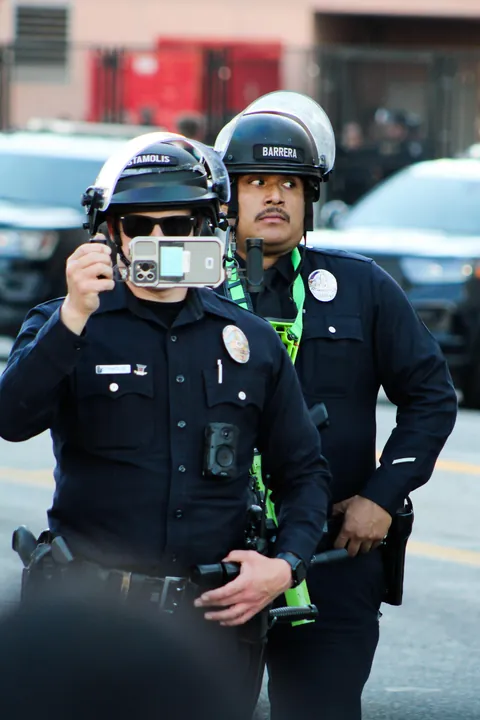 Scenes from No Kings 2.0 in Downtown Los Angeles, October 18, 2025 [OC]