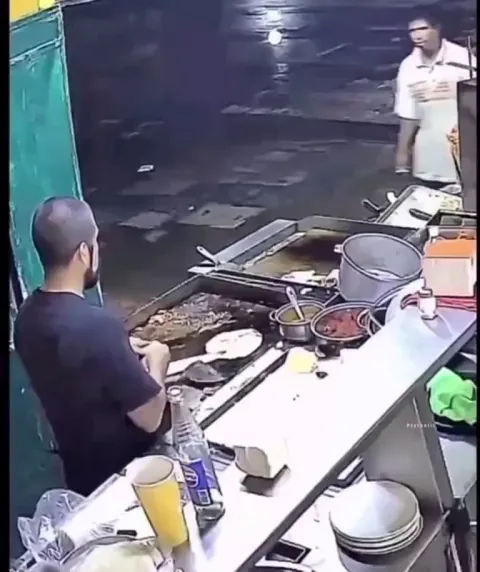 Bro needed the hug more than the food…That man Definitely sensed he needed a hug..