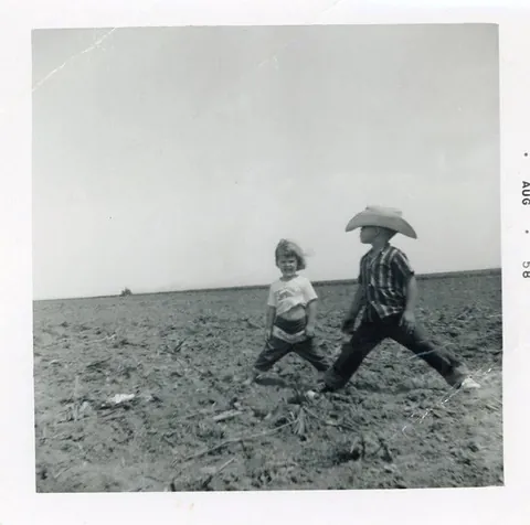 my grandfather in rural oklahoma circa 1950's