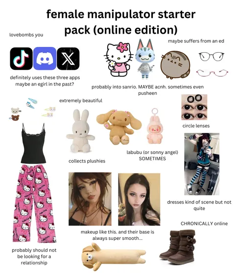 female manipulator starter pack