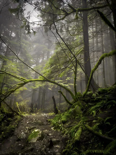 Sometimes… it’s nature that creates the path. North Vancouver, BC, Canada [3072x4096] [OC]