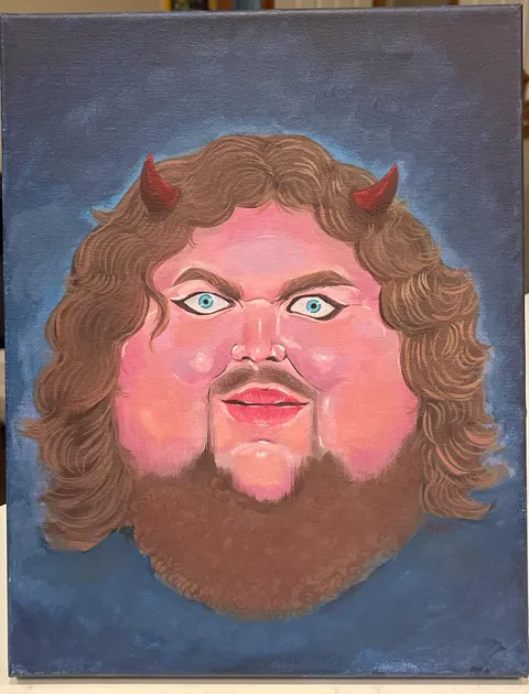 Jorkin the Devil, Bex, Acrylic on canvas, 2025