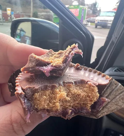 I gave in to my morbid curiosity. The “grape jelly” is weirdly waxy and tastes like medicine.