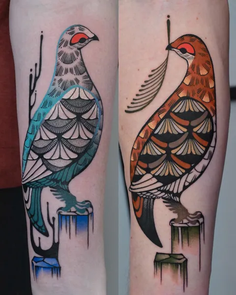 Ptarmigans by me, Max Murphy at Living Lore Tattoo in Ellicott City, MD