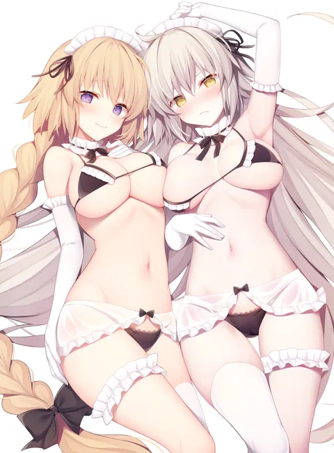 Jalter &amp; J'darc in Maid Bikini [FGO]