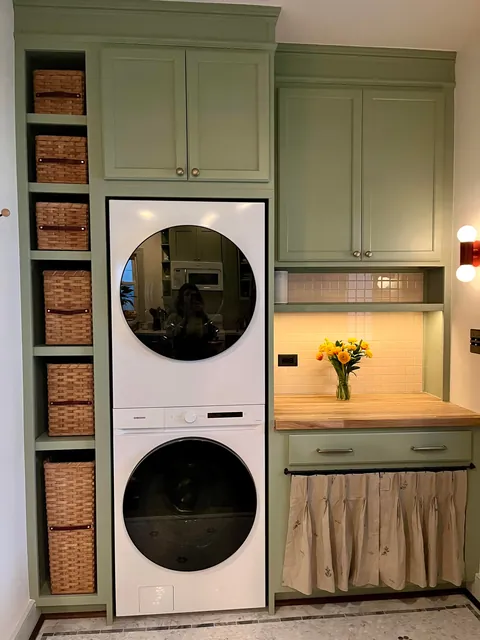New laundry nook in our 150yr old house! After/Before and Full Process