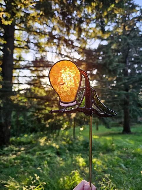 (OC) stained glass pokopia garden stakes