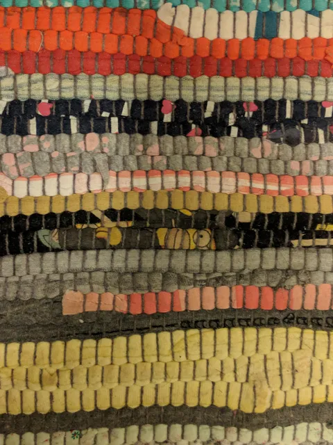 Homer Simpson hiding in my rug