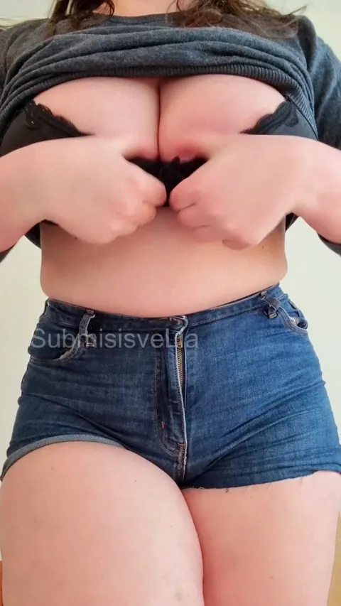 Warm up your nose between my tits