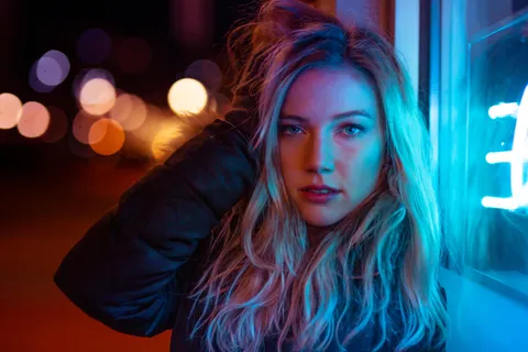 Recently did a night shoot and decided to go for the trendy neon look at one point.