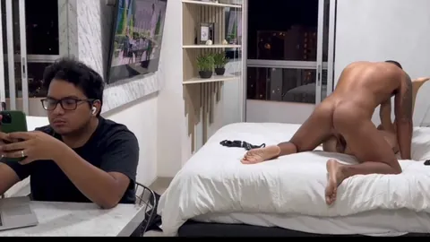 Pounding this tiny slut in front of her humiliated beta boyfriend