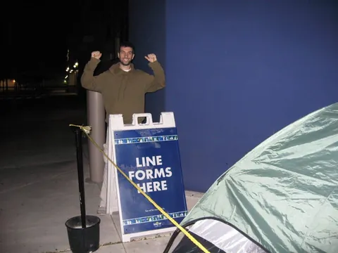 Difference Black Friday was in 18 years. #1 in line would be 5am Thanksgiving Day.