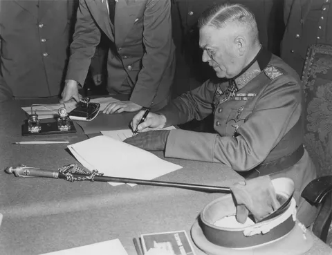 79 years ago today, Nazi Germany signed the unconditional surrender document, officially ending WW2 in Europe.