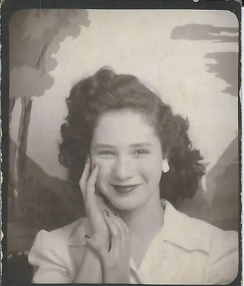 My grandmother at 19, 1948. Photo my grandpa had next to him when he died a month after her.