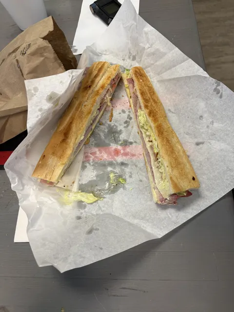 Not how I expected them to cut the sandwich.