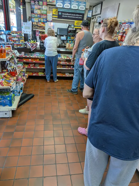 Been standing in line for 15 minutes while this octogenarian buys lottery tickets