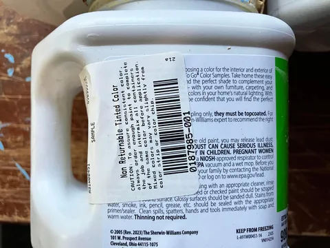 TIL Sherwin-Williams paint samples are not real paint
