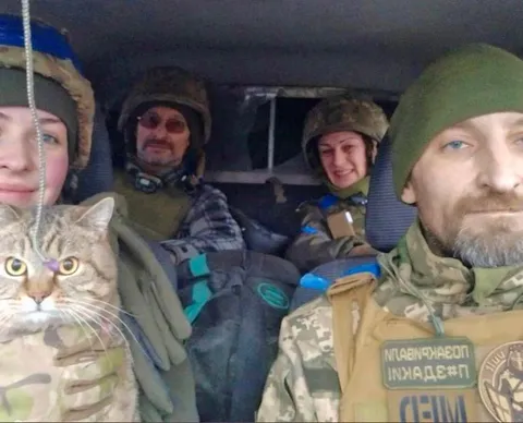 Forward-deployed Ukrainian Battle Cat