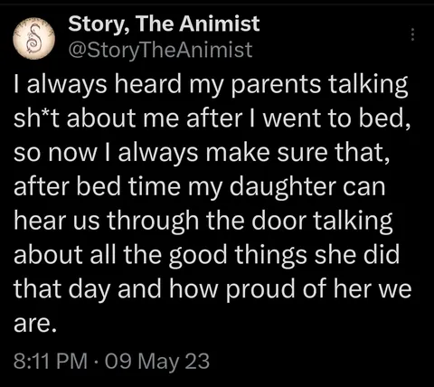 Be proud of your kids