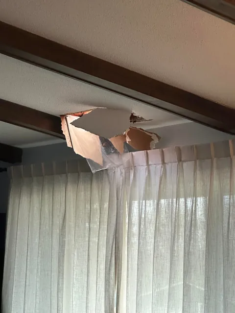 Roofers stepped through our ceiling. Twice.
