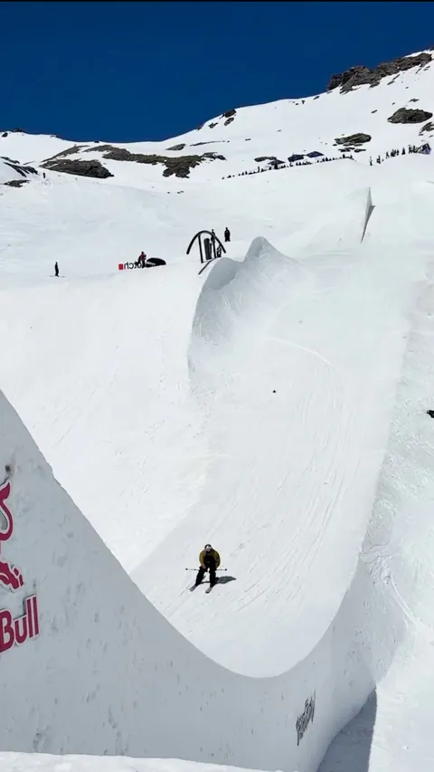 Nicolas Vuignier got hit by a drone and it made this clean transition