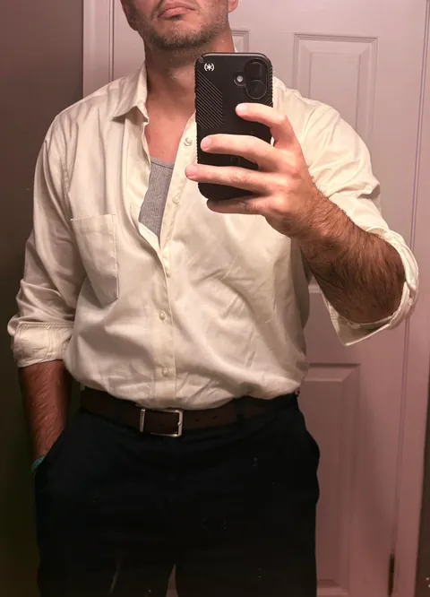 (42) A freshly groomed gent