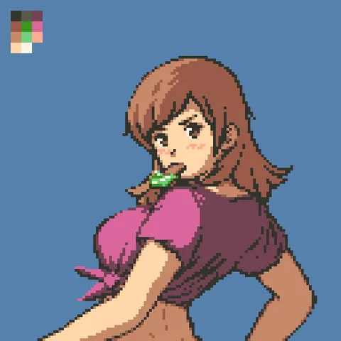 Girl eating chocolate