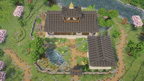 Ultimate Realistic Japanese Survival Base – Full Compound Build in Minecraft