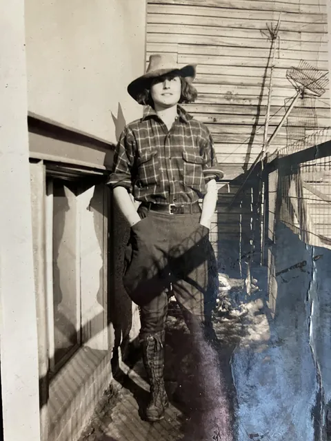 My great aunt in outdoor sporting outfit -- circa 1930s
