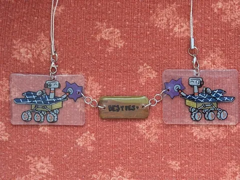 After 50+ hours over two months, the NASA Mars Rover family charms are complete.