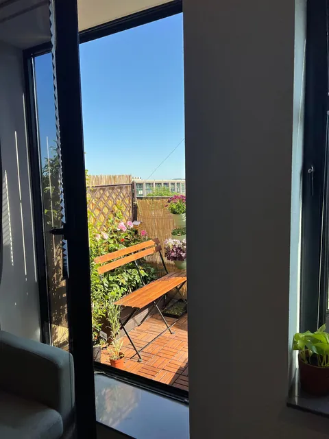 My tiny but cozy balcony during the night and day🌘🌞🌹🌸🌼