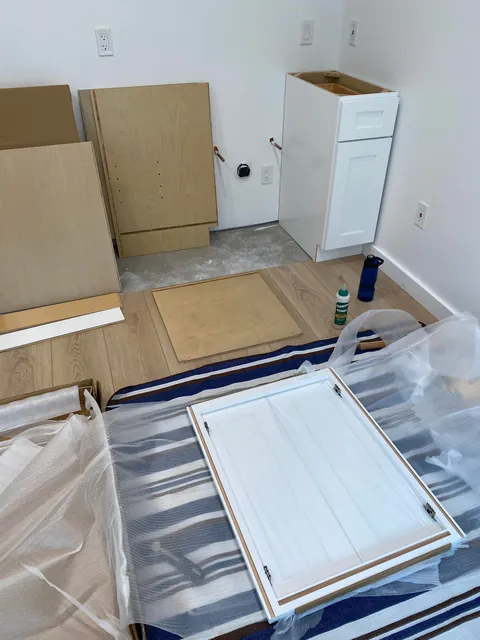 3 year garage/studio apartment build, cost ~$70,000 and one marriage