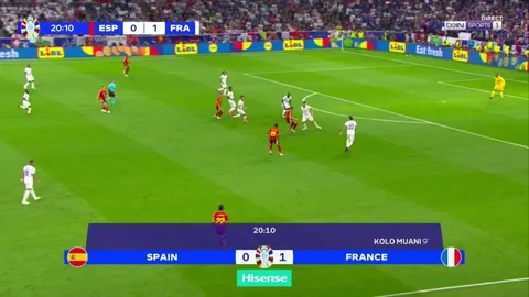 Lamine Yamal (16) becomes the youngest goal scorer in Euros history with a great goal in the semifinals against France.