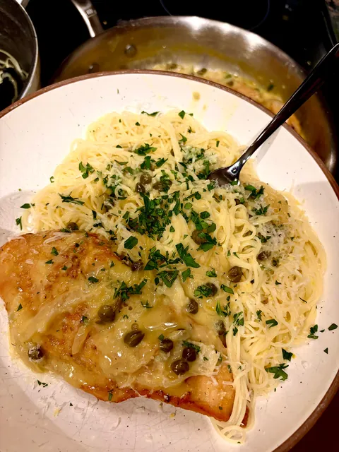 [homemade] chicken piccata