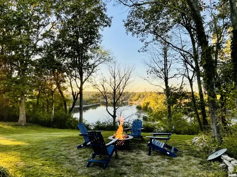 My backyard in the fall feels cozy