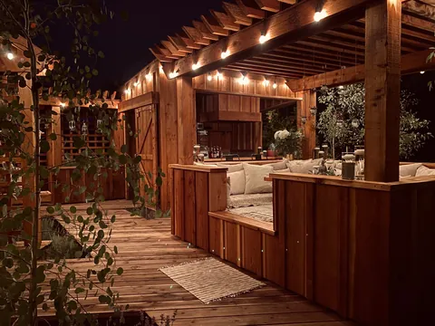 A cozy outdoor space I designed and built.