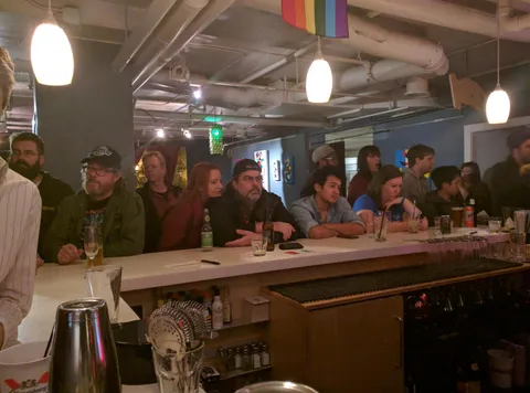 I took this picture moments after Trump was announced the winner in 2016