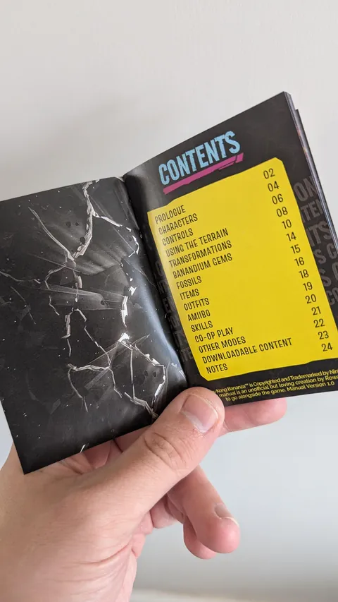 Custom Donkey Kong Bananza Manual