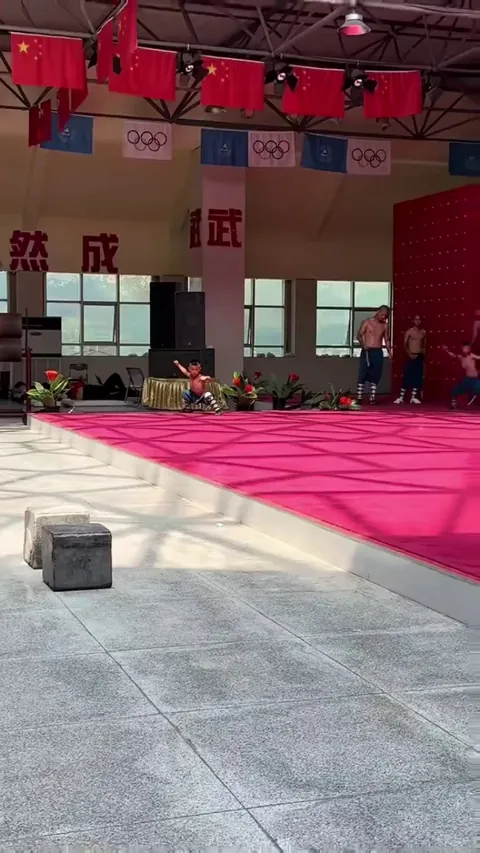 A boy trained from a young age in Shaolin Kung Fu