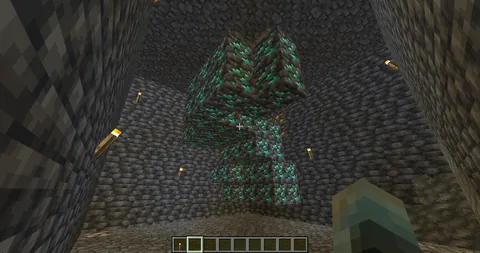 I found a 44 diamond ore vein! 