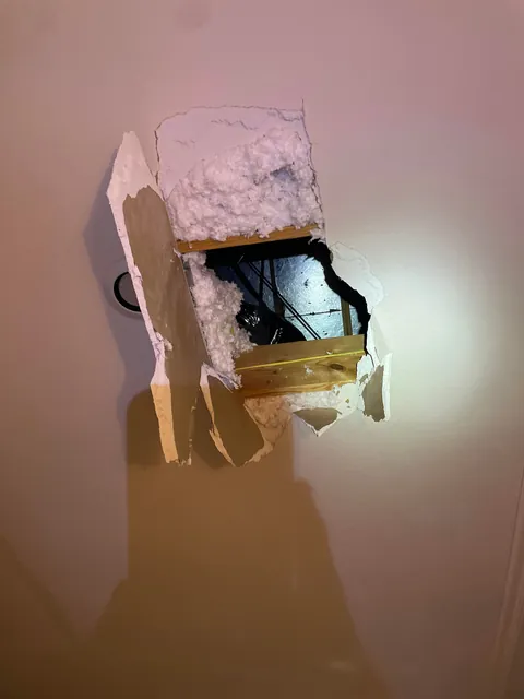 My wife wanted the thermostat moved 24 inches over