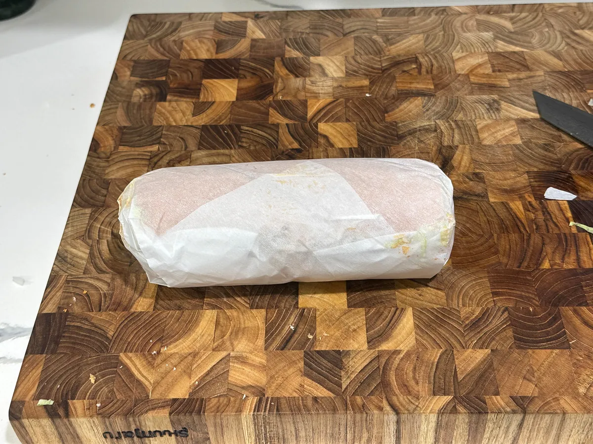 [homemade] nashville hot chicken salad sandwich. kinda.