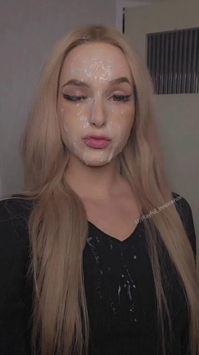Thick cum covered facial
