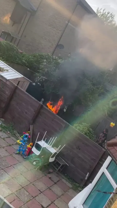 My neighbour burned their garbage in their backyard for 2 nights in a row