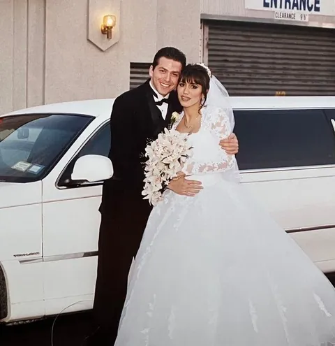 My parents on their wedding day, 1999
