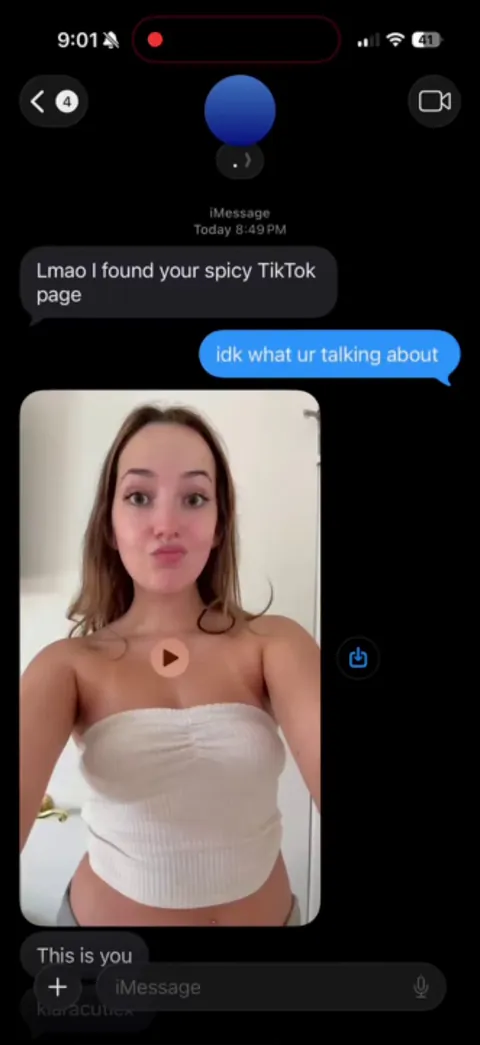 He found my spicy TikTok…