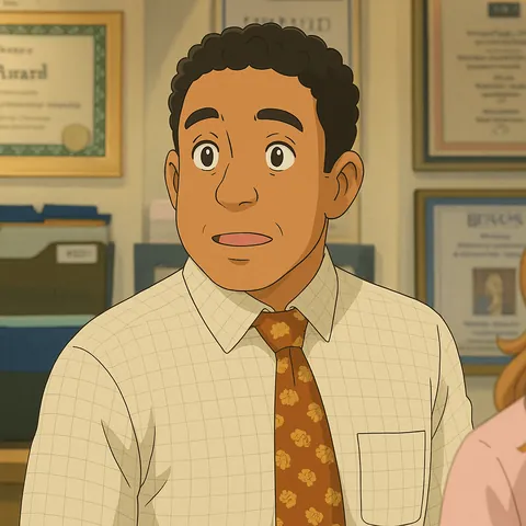 The Office in Studio Ghibli Style