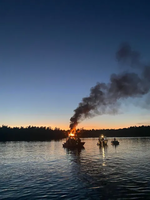 Cottage beside mine burned down….