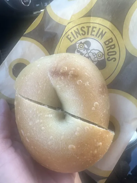 Asked for my bagel to be cut in half